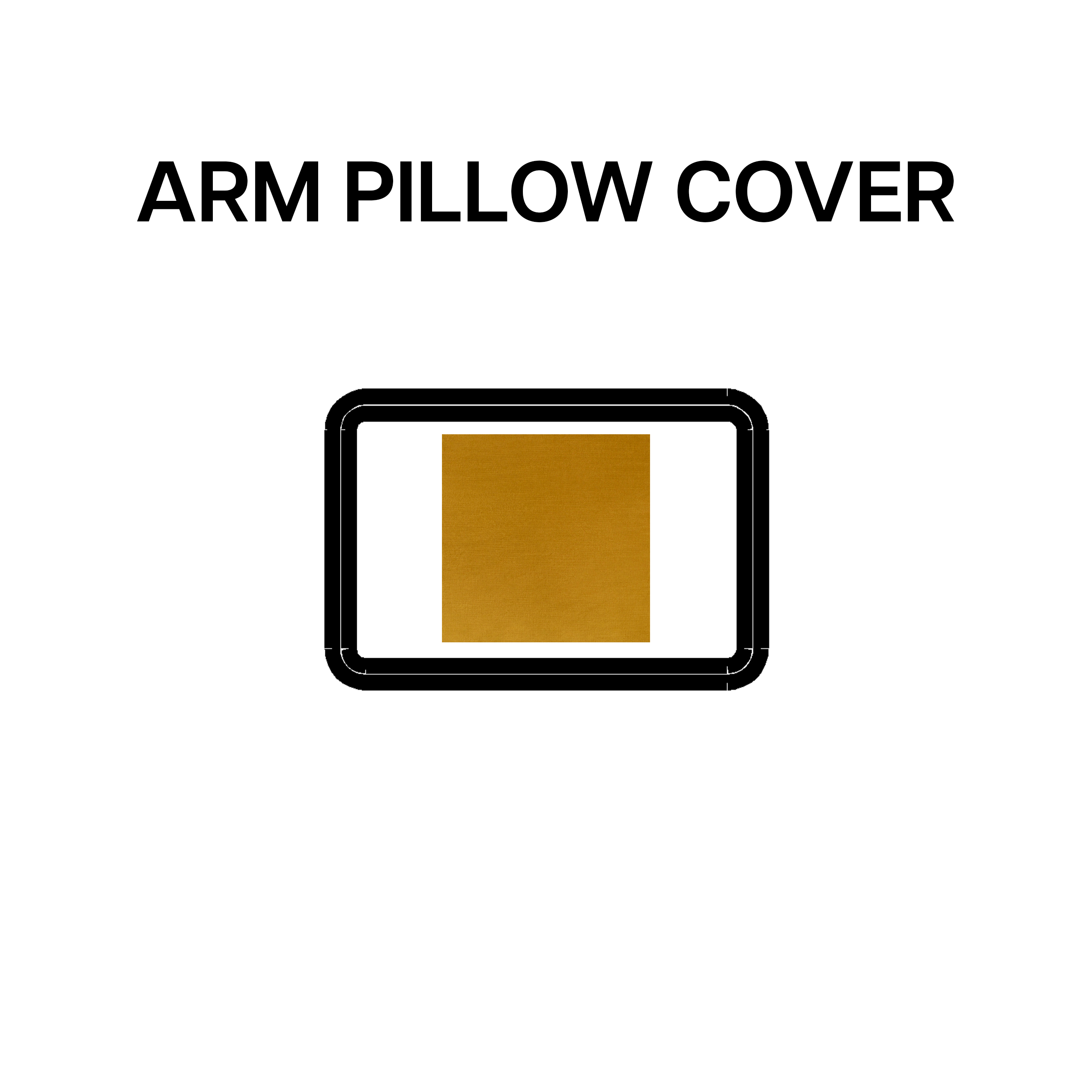 Premium Arm Pillow Cover - Cognac BP 639 46 - Soft & Comfortable Arm Rest Pillow Case for Sofa, Bed, Office Chair - Perfect for Reading, Relaxing & Neck Support