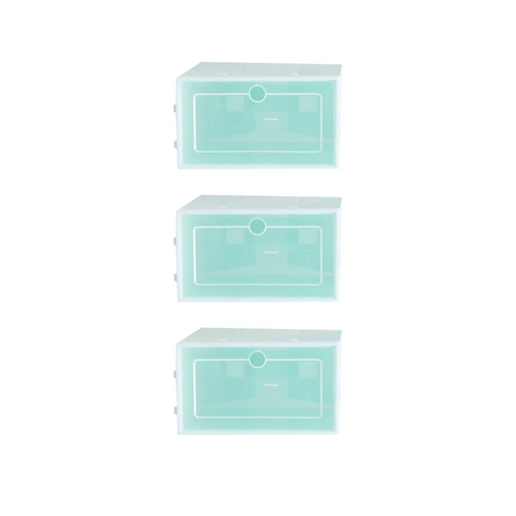 Zerodeko 6-Pack Stackable Shoe Rack Organizer - Space-Saving Shoe Storage Bins & Clothes Drawers for Closet, Bedroom, Entryway, Porch, and Locker Organization