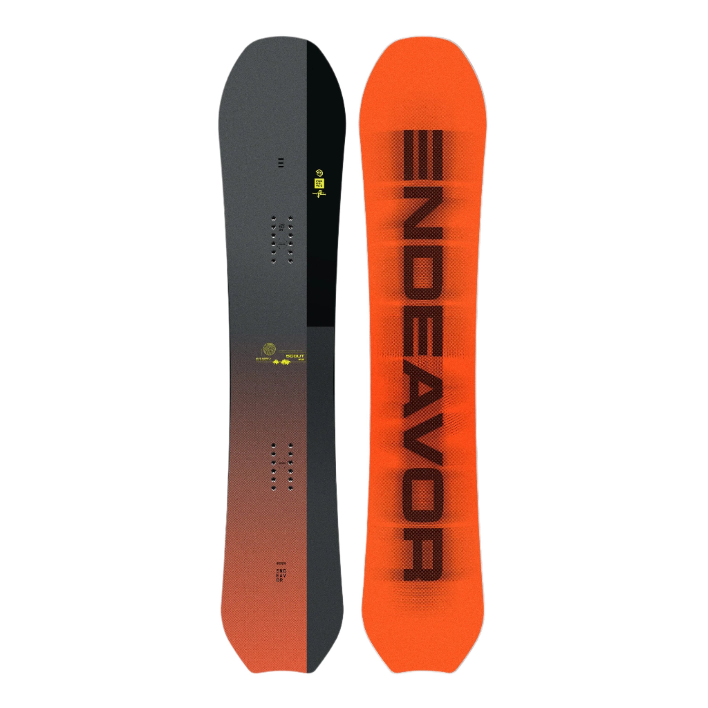Endeavor Scout QSL Snowboard 2025 - All-Mountain Freestyle Snowboard for Men & Women | Perfect for Powder, Park & Backcountry Riding