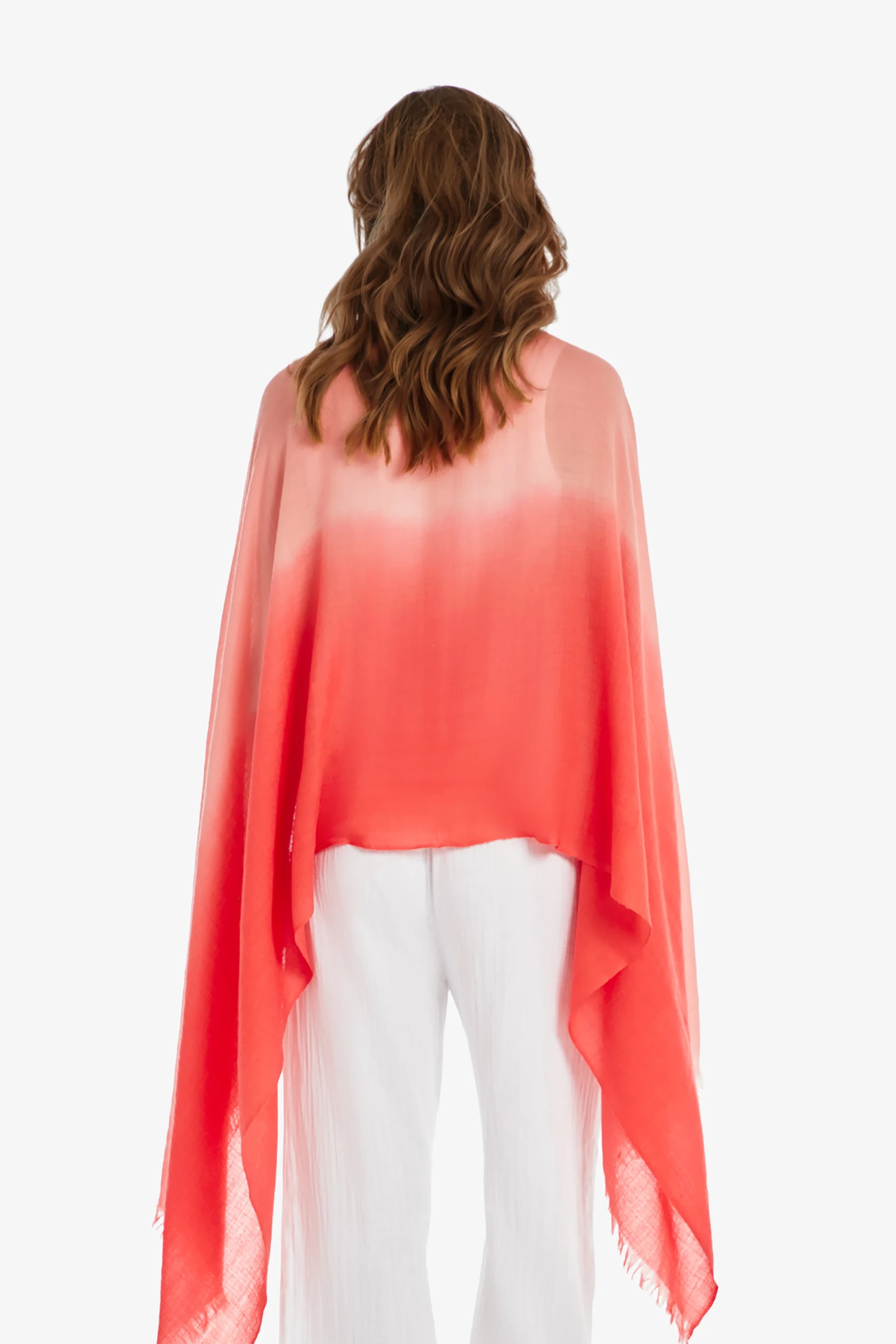 Essential Wrap Scarf - Soft Coral Knit Wrap for Women | Perfect for Travel, Office & Casual Outfits