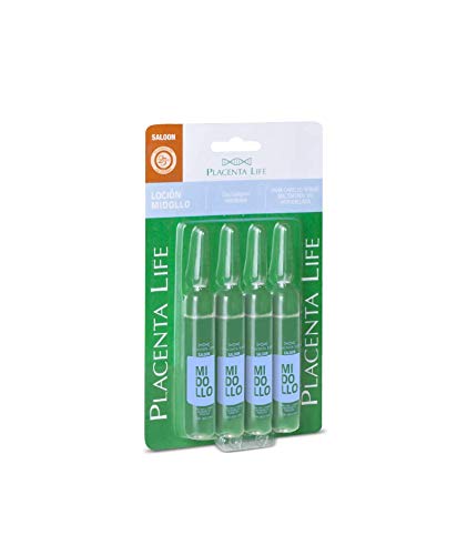 **Hydrolyzed Collagen Placenta Hair Treatment for Colored & Damaged Hair – Intensive Repair Ampoules (4 x 13ml/0.44 fl.oz) – Midollo Lotion – Salon-Quality Hair Care for Shine & Strength**    *(Perfect for post-color treatment, heat styling recovery, and daily hair nourishment)*