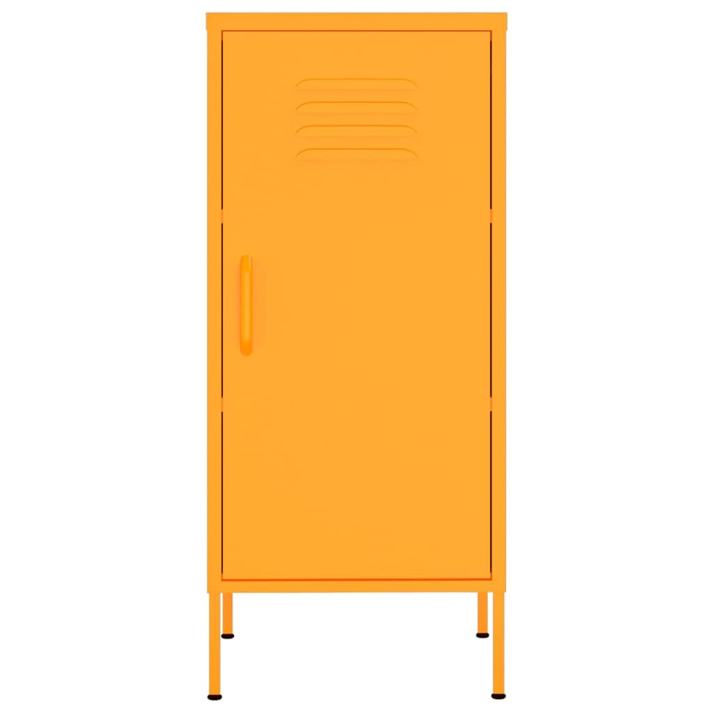 Mustard Yellow Steel Storage Cabinet - 16.7