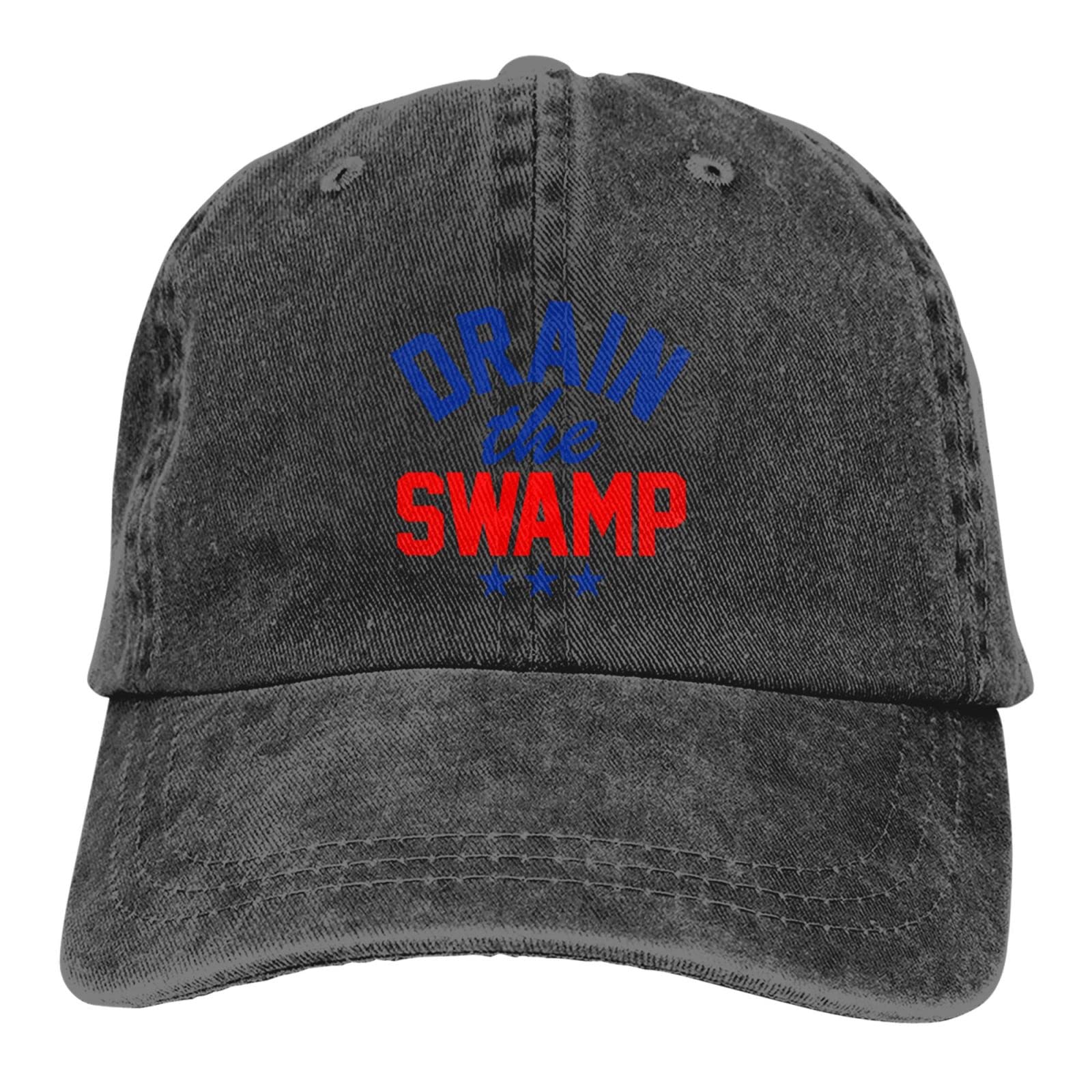 Trump Drain The Swamp Baseball Cap - Adjustable Unisex Golf & Casual Hat for Men & Women - Perfect for Political Rallies, Outdoor Sports & Everyday Wear