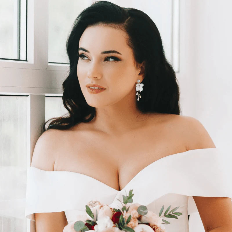 Elegant Freshwater Pearl Wedding Earrings for Brides - A9048 | Perfect for Bridal Accessories, Anniversary Gifts & Special Occasions
