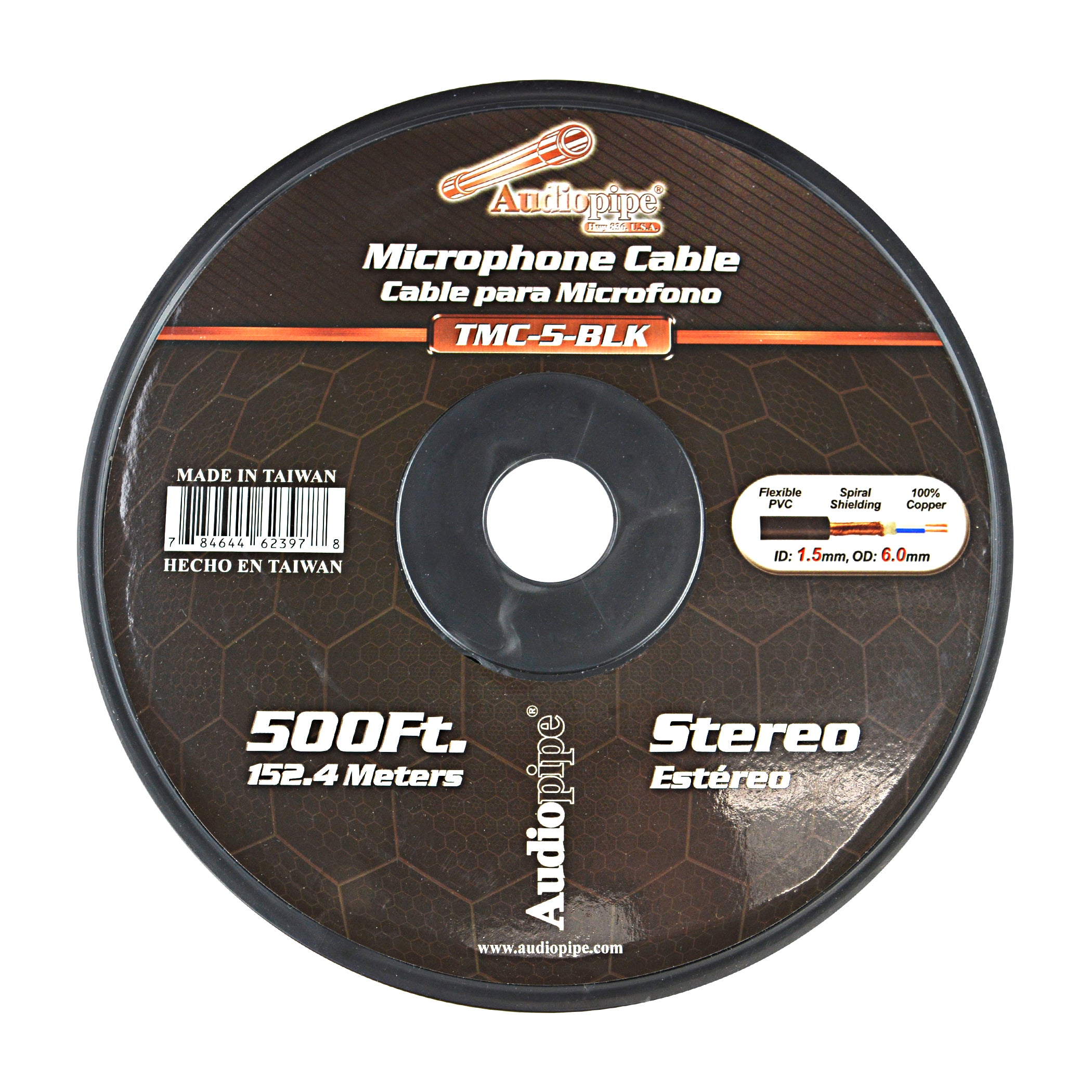 500' Premium Microphone Cable - 100% Oxygen-Free Copper, Low Noise & High Fidelity (TMC 5 BLK) - Perfect for Studio Recording, Live Performances & Professional Audio Setups