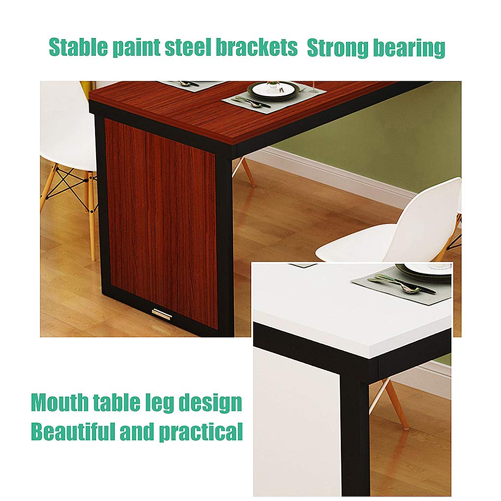Space-Saving Wall Mounted Folding Dining Table | Convertible MDF Desk for Office, Bedroom & Kitchen | Multi-Functional Fold-Up Computer Desk | Perfect for Small Apartments, Dorms & Tiny Homes