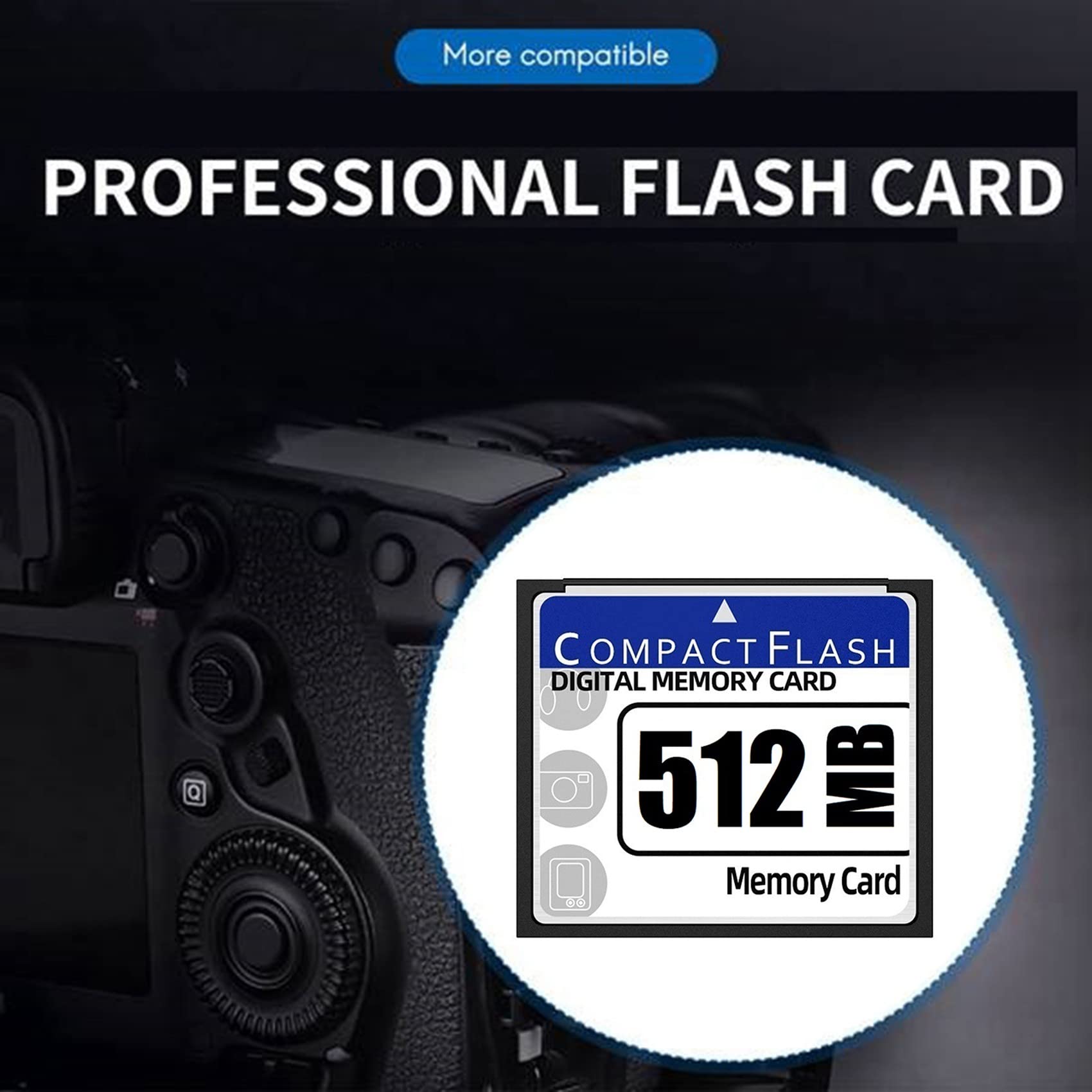 Graootoly 128MB CompactFlash (CF) Memory Card - High-Speed Storage for Digital Cameras, Industrial PCs & Advertising Displays | Durable Flash Card for Professional Photography & Business Applications