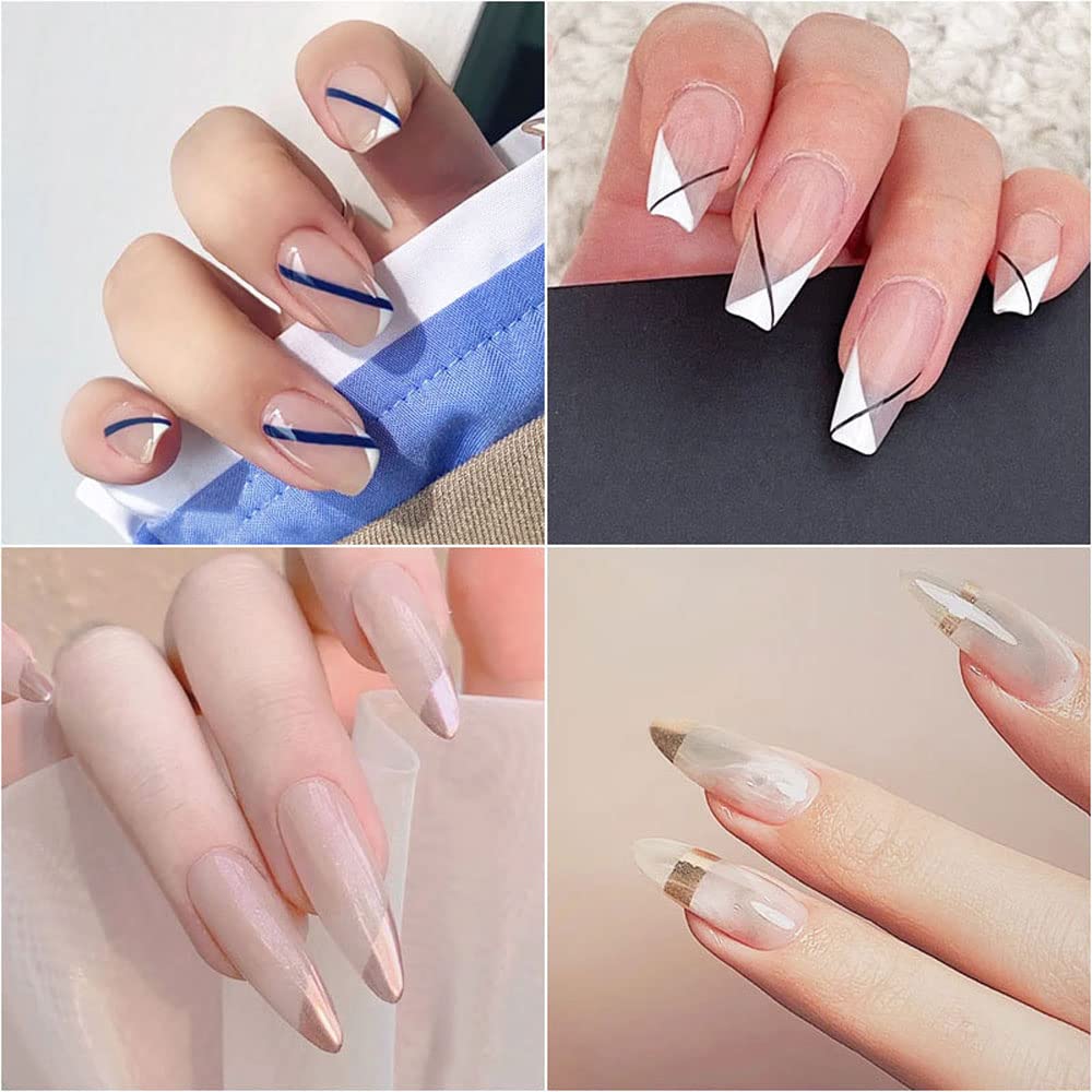 2pcs Nail Art Striping Tapes 0.5cm+1.2cm for DIY Nail Design - Salon & Home Use