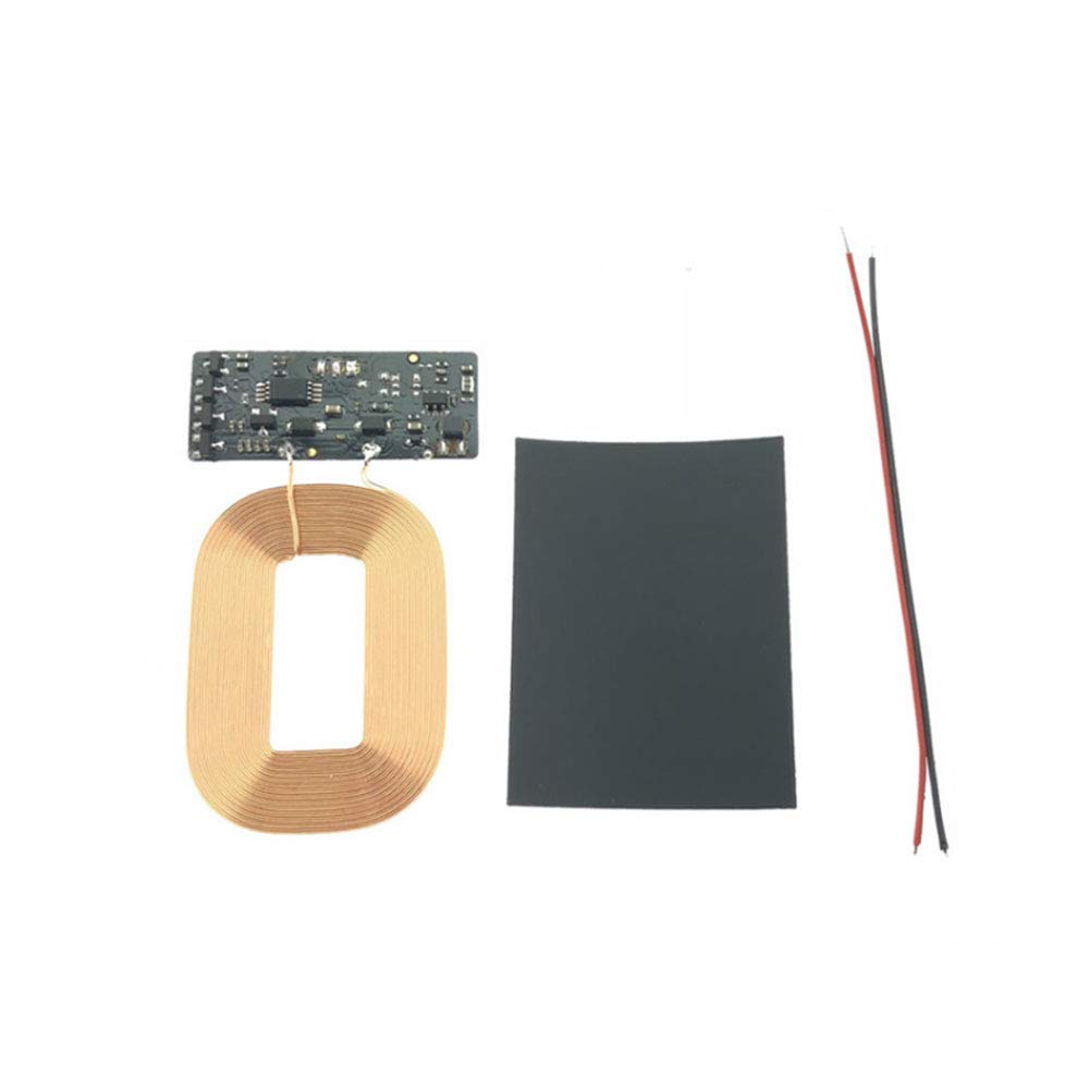 Acxico 2Pcs Universal Qi Wireless Charger Receiver Module PCBA Board Coil - DIY Wireless Charging Kit for Phones, Cars, Home & Office Use