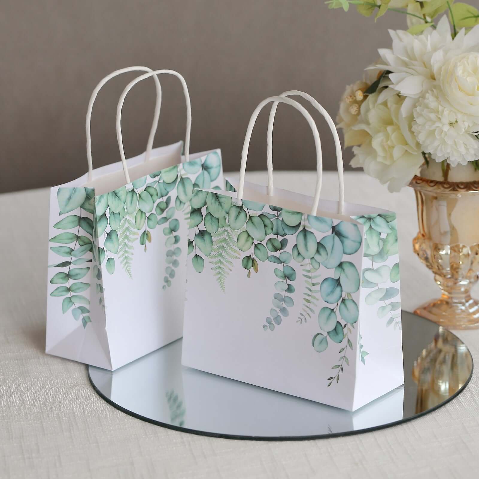 12 Pack Kraft Paper Gift Bags with Handles - Eco-Friendly Party Favor Bags for Birthdays, Weddings & Baby Showers - Perfect for Gift Wrapping & Small Gifts
