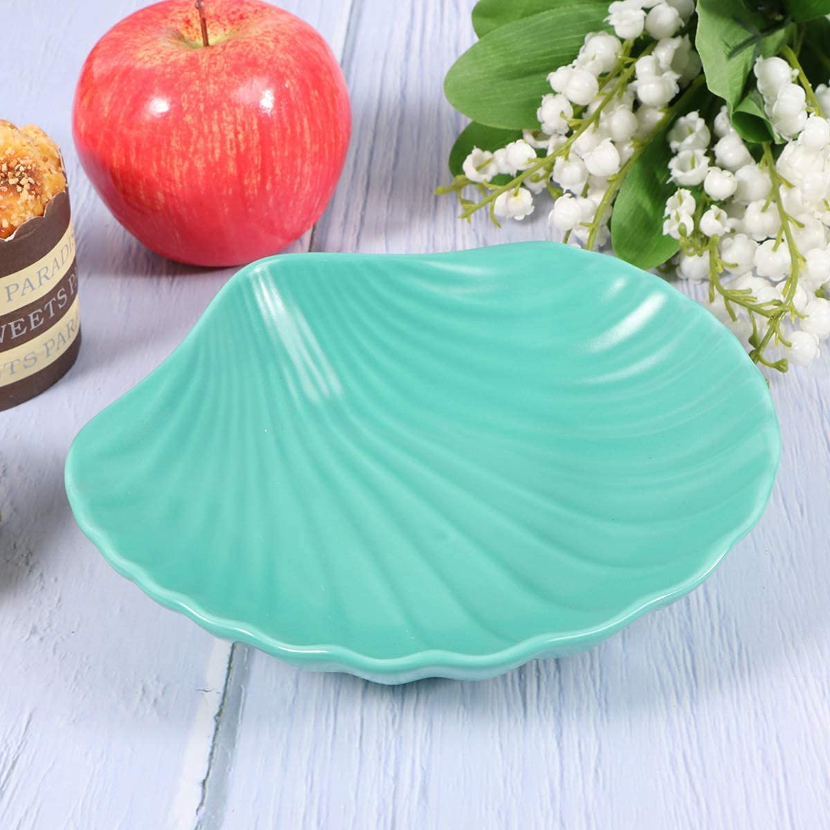 Ceramic Shell-Shaped Popcorn Bowl - 7.12