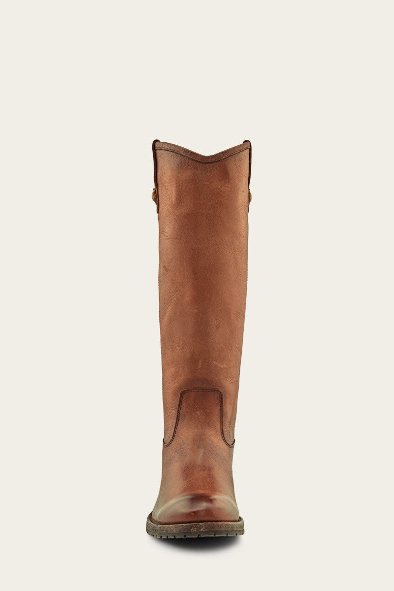 Melissa Button Lug Tall Boots - Vintage & Pre-Loved Women's Ankle Boots for Casual Outfits & Fall Fashion