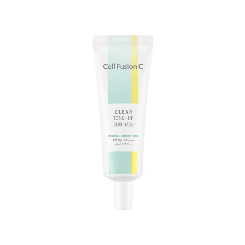 Cell Fusion C Tone Up Sun Base SPF50+ PA++++ - 40ml, 4 Shades, Korean Sunscreen for Brightening & UV Protection - Perfect for Daily Use, Makeup Base, and Outdoor Activities