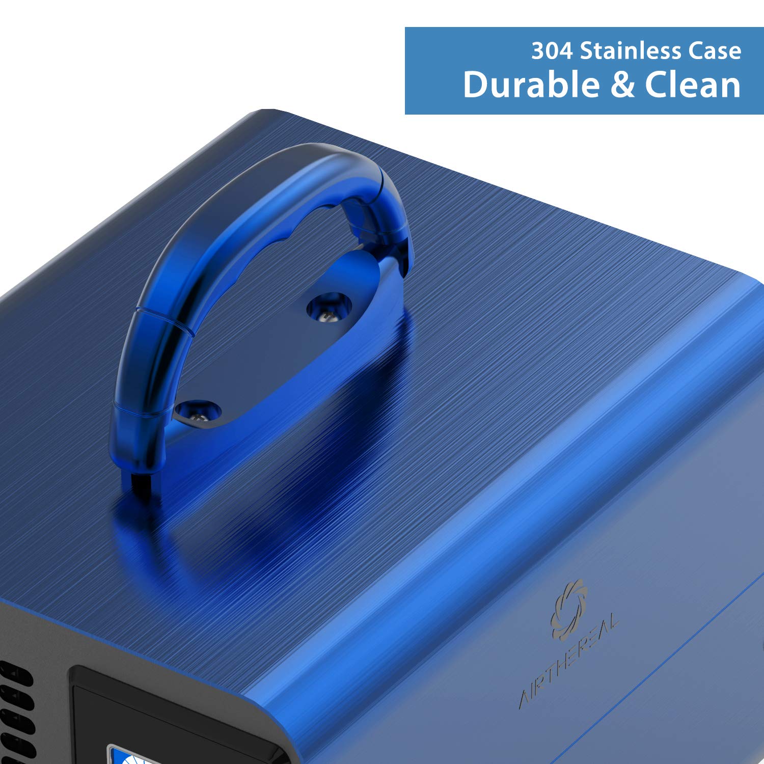 Airthereal MA10K-PRODIGI 10,000mg/hr High Capacity Ozone Generator - Odor Eliminator & Air Purifier for Home, Office, Car, and Pet Areas - Adjustable Settings for Any Room Size (Blue) - Perfect for Smoke, Mold, and Allergen Removal