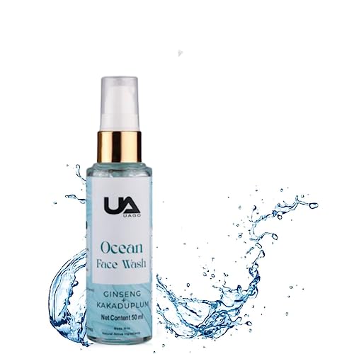Uago Ocean Kakaduplum Cleansing Face Wash for Acne & Oily Skin - Brightening Vegan Soap-Free Facial Cleanser (50ml) - Perfect for Daily Skincare Routine & Travel Size