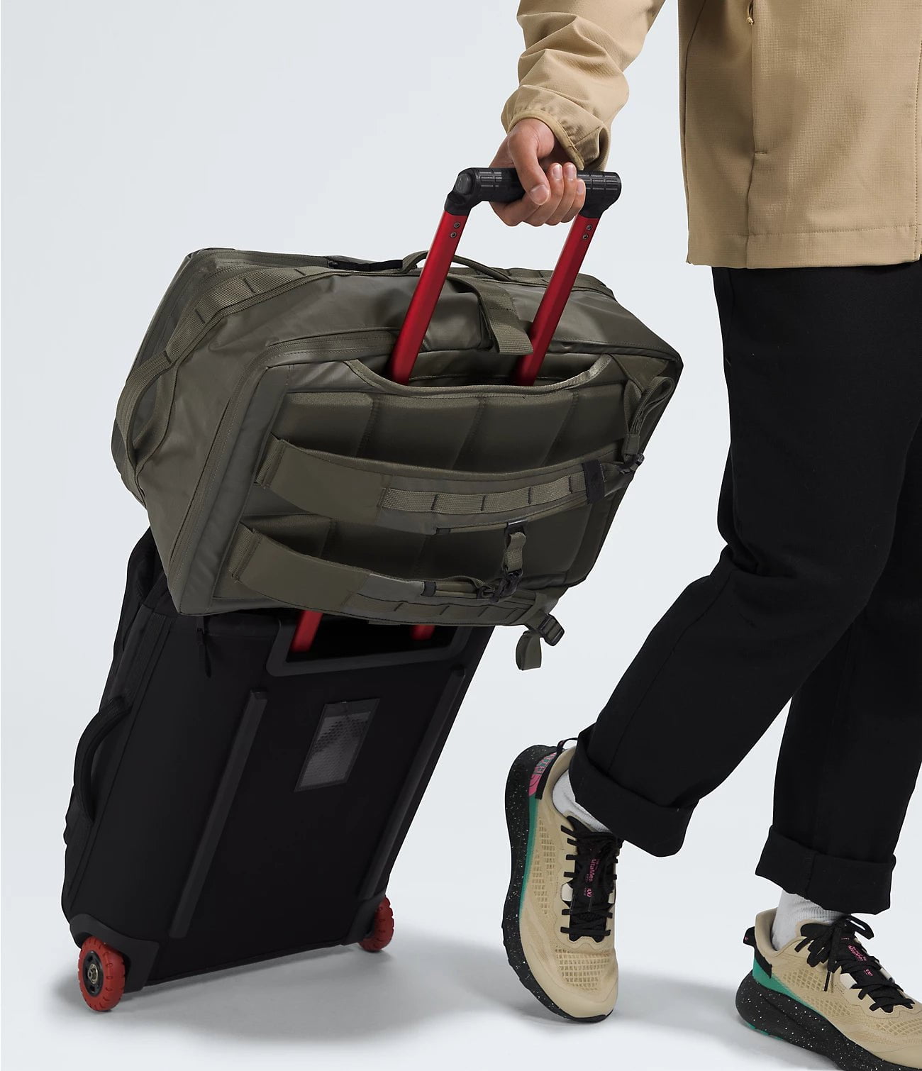 The North Face Base Camp Voyager Travel Backpack - Durable Water-Resistant Hiking & Camping Backpack for Outdoor Adventures, Travel & Daily Commute