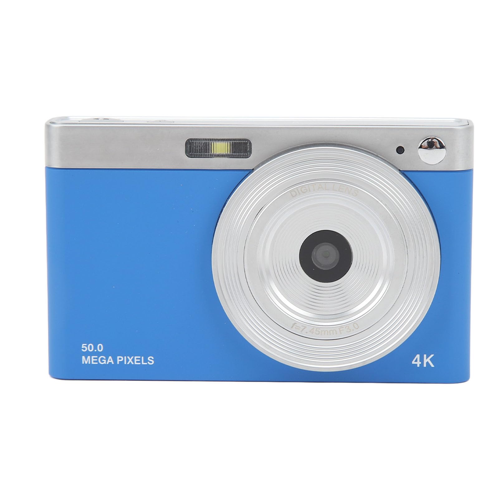2.88in IPS Screen 50MP 4K Digital Camera with 16X Digital Zoom - Compact HD Vlogging Camera for YouTube, Travel Photography, Kids & Beginners (Blue) - Perfect for Outdoor Adventures, Family Events & Content Creation