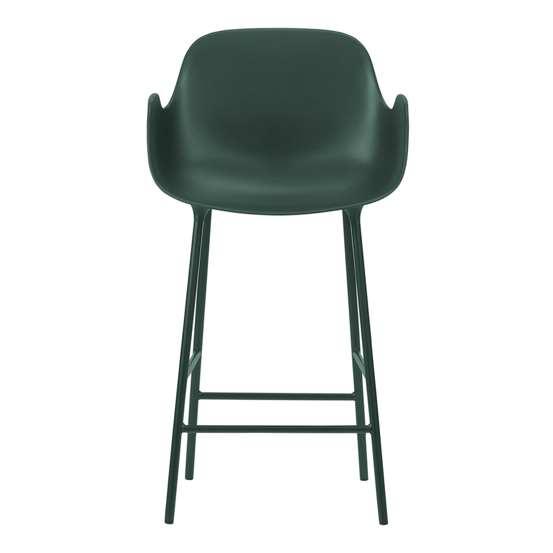 Modern Form Counter Armchair - Stylish Bar Stool for Kitchen Island, Breakfast Nook & Home Bar - Adjustable Height & Comfortable Seating for Dining & Entertaining