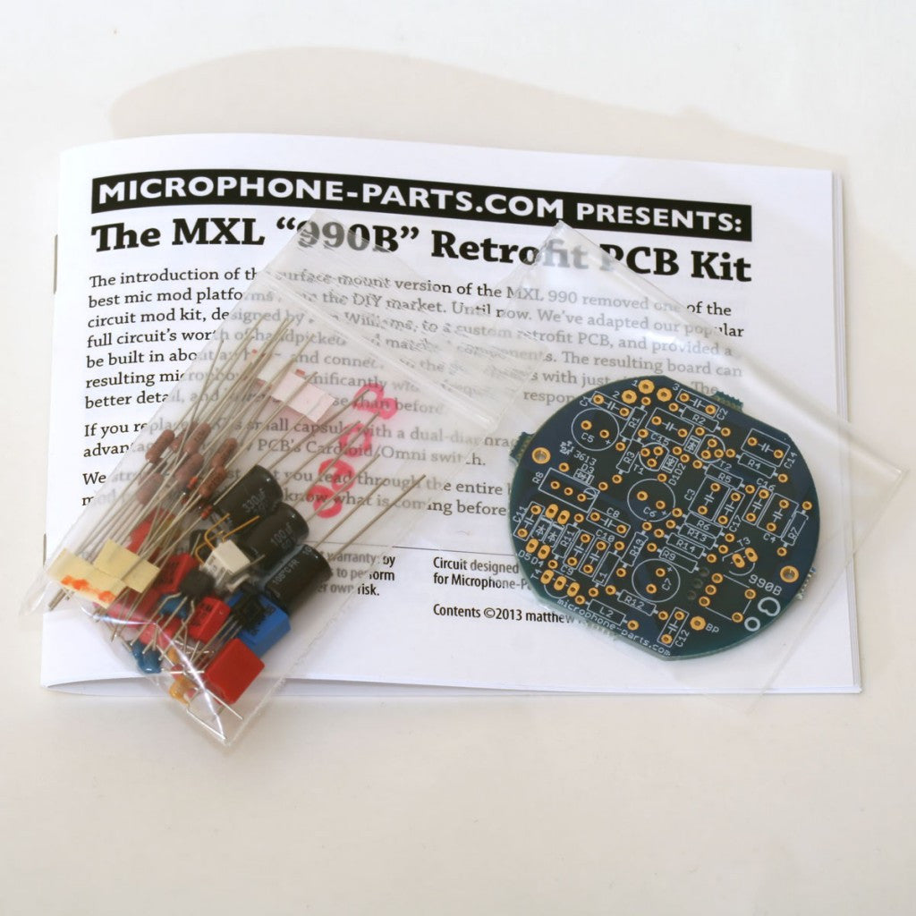 MXL 990 Circuit Upgrade Kit - Professional Microphone Mod for Enhanced Audio Quality - Perfect for Studio Recording, Podcasting & Voiceovers