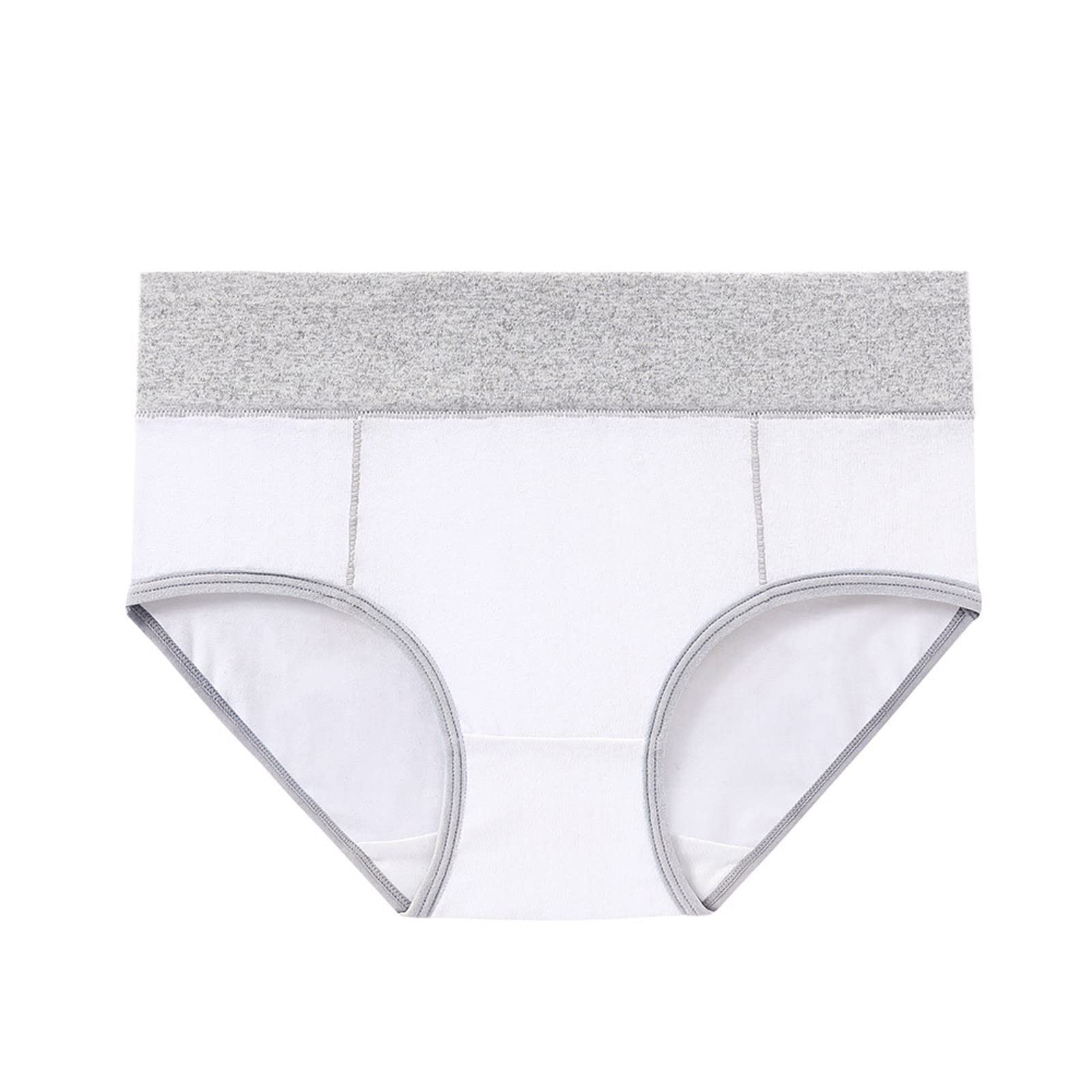 LIUguoo Women's Cotton Stretch Underwear - High Waisted Briefs 5-Pack - Soft, Breathable & Seamless Butt Lifter Panties for Everyday Comfort & Shapewear - Perfect for Workout, Yoga & Daily Wear