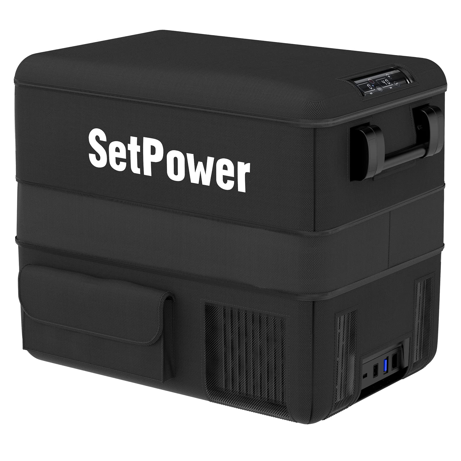 SetPower Insulated RV Refrigerator Cover - Protective Transit Bag for RV45D & RV60D Models | 12V Portable Fridge Cover for Camping, Road Trips & Outdoor Adventures