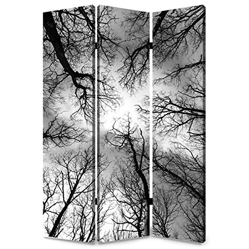 Elegant Forest Room Divider Screen - Natural Wood Privacy Partition for Home & Office Decor | Perfect for Living Rooms, Bedrooms, and Workspaces