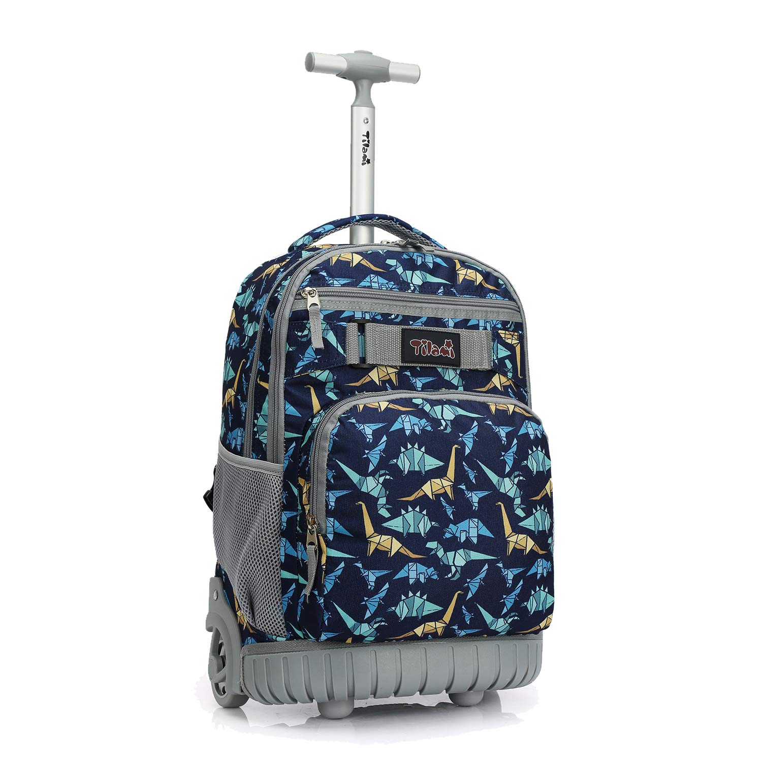 Tilami 18 Inch Rolling Backpack with Wheels - Durable Wheeled Backpack for School, College, Travel & Trips - Perfect for Boys and Girls - Ideal for Commuting, Air Travel & Campus Use