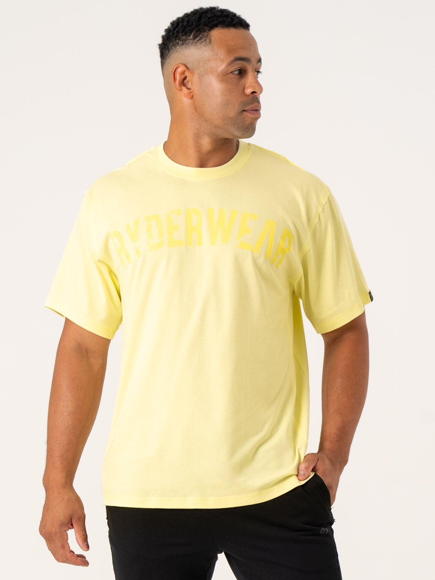 Force Oversized T-Shirt - Lemon Color | Trendy Streetwear for Men & Women | Perfect for Casual Outfits, Loungewear, and Everyday Comfort