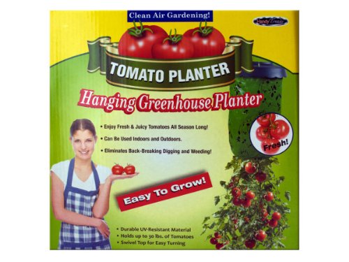 Bulk Buys Hanging Tomato Planter - 5 Pack Self Watering Tomato Grow Bags for Balcony, Patio & Indoor Gardening - Perfect for Cherry Tomatoes, Vegetables & Herbs