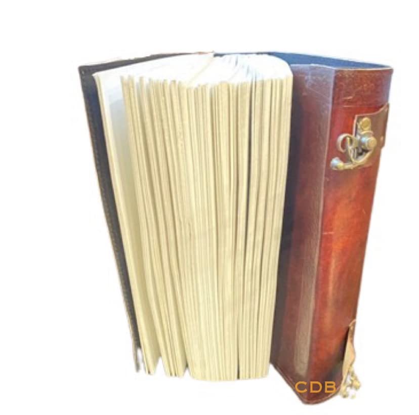 560-Page Large Leather Journal - Seven Chakra Diary Notebook with Healing Stones, Book of Shadows & Sketchbook | 7x10 Inches Handmade Writing Notebook, Brown | Perfect for Meditation, Journaling & Spiritual Practice