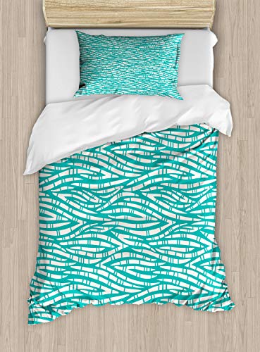 Dark Seafoam and White