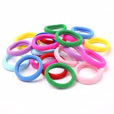 15 Pack Hair Rubber Bands - Soft & Stretchable Hair Ties for Women & Girls - Perfect for Ponytails, Braids & Everyday Hairstyles