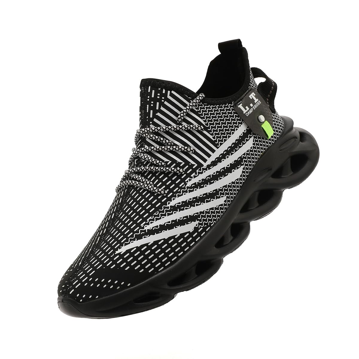 Men's Running Shoes - Lightweight Breathable Tennis Sneakers for Gym, Workout & Training - Non-Slip Comfortable Athletic Shoes for Jogging & Sports (Black) - Perfect for Outdoor Running, Gym Sessions & Daily Wear