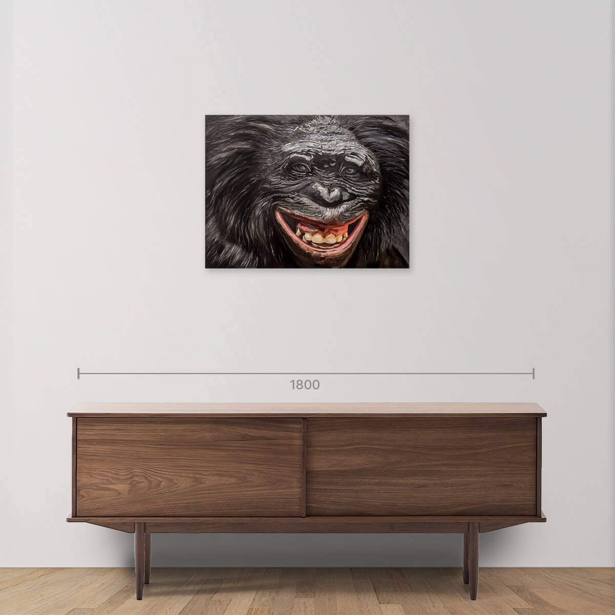 Bonobo Oil Painting Canvas - High Quality Handmade Art for Home Decor & Wall Art | Perfect for Living Room, Bedroom & Office