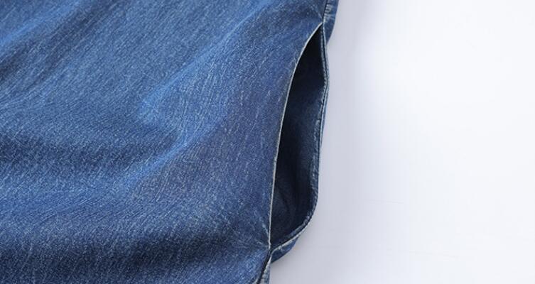 Stylish Polo Collar Denim Cardigan Dress - Perfect Mother's Birthday Gift for Casual Outings & Family Gatherings