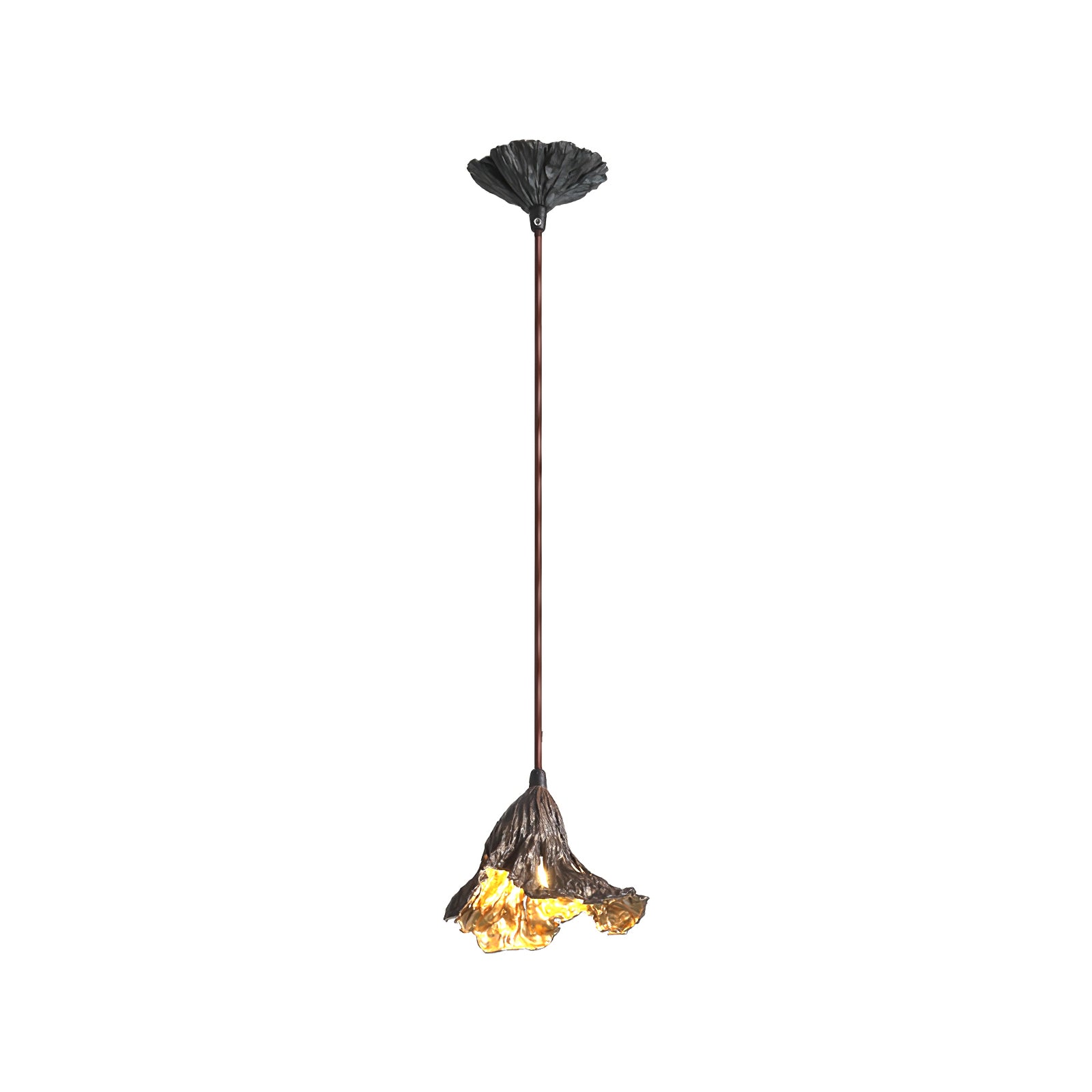 Handmade Withered Lotus Leaf Pendant Lamp - Natural Boho Home Decor for Living Room, Bedroom & Dining Area | Eco-Friendly Hanging Light Fixture