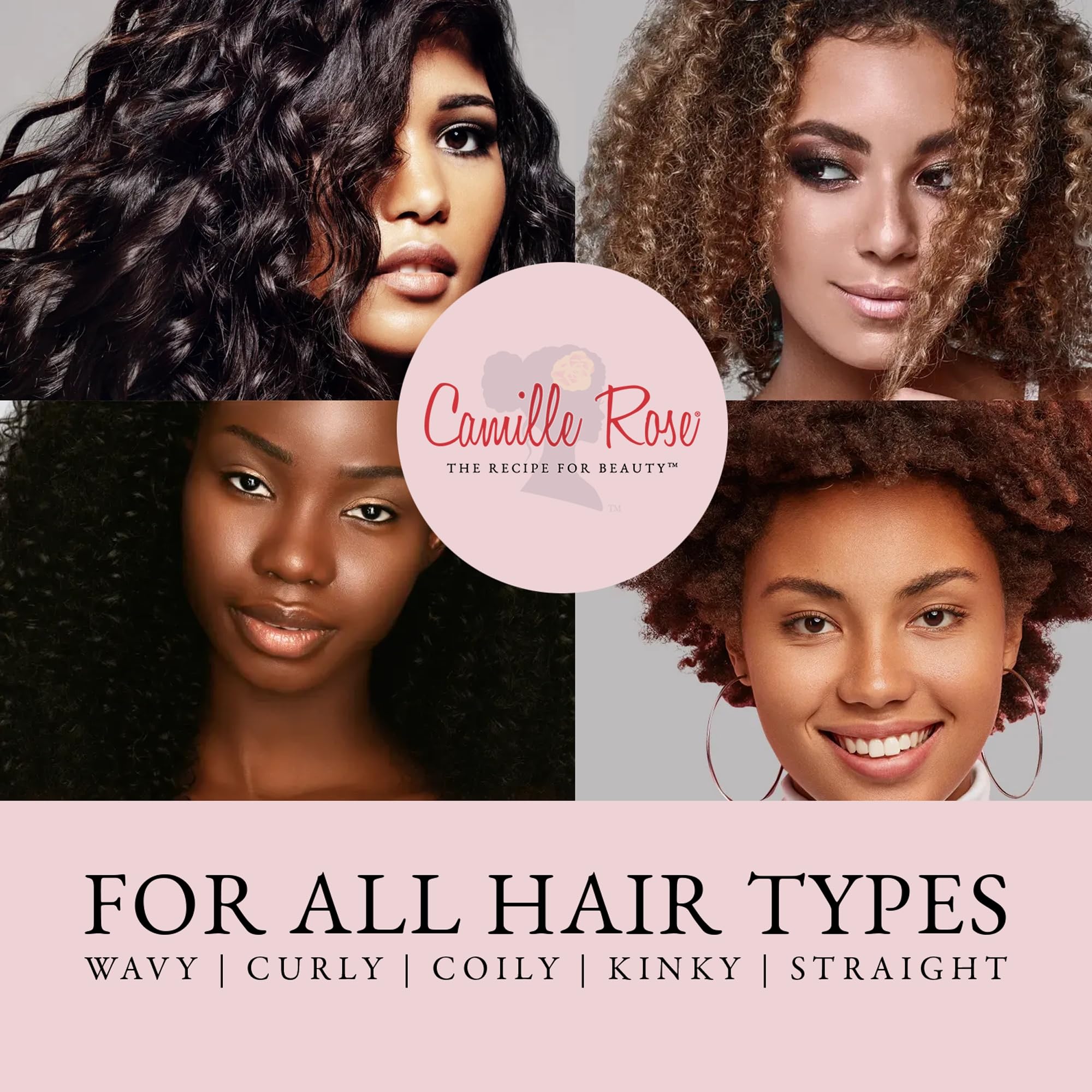 Camille Rose Grace Refreshing Moisture Mist - 8 oz Hydrating Hair Spray for Dry, Curly & Natural Hair | Perfect for Daily Hydration, Post-Workout Refresh & Travel