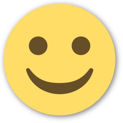 Emoji One Peel & Stick Wall Decal - 24x24 Inch White Smiling Face Emoji Sticker for Kids Room, Office & Home Decor