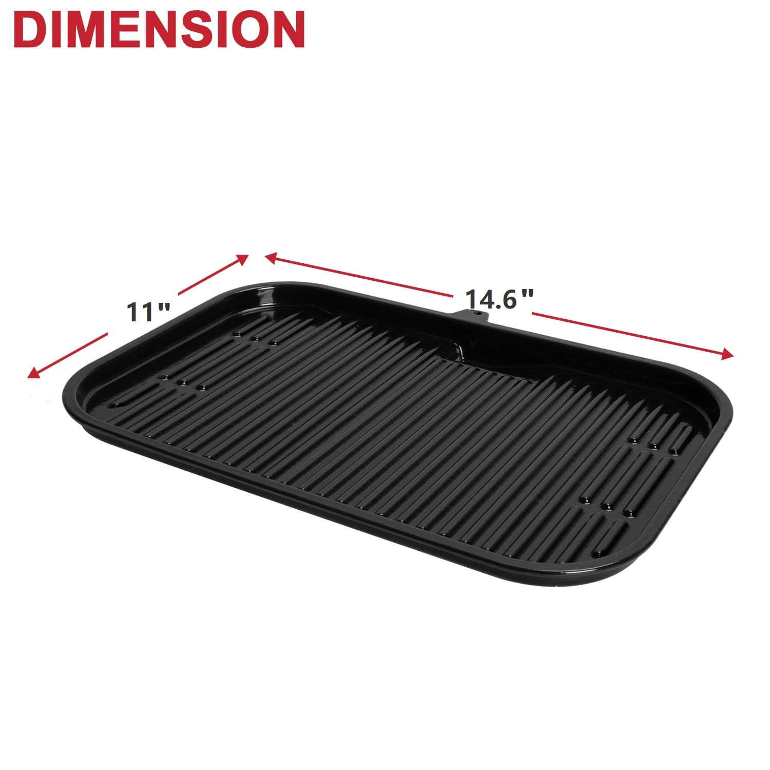 **Ninja Woodfire OG700 & OG701 Grill Griddle Plate - Flat Top Griddle Insert for Outdoor Grilling, Striped Baking Pan - Perfect for BBQ, Pancakes & Burgers**