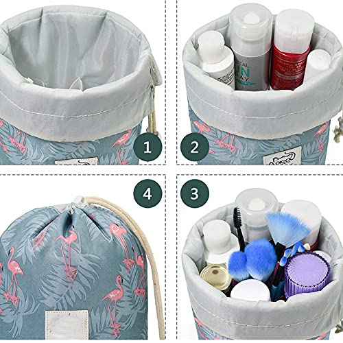 Linnet Travel Large Capacity Drawstring Cosmetic Bag - Waterproof Makeup Organizer Pouch for Toiletries, Jewelry & Travel Essentials (Color May Vary) - Perfect for Gym, Vacation & Daily Use