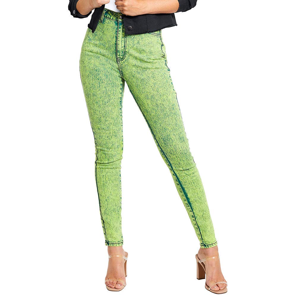 K. Jordan Acid Wash Skinny Jeans for Women - Trendy Streetwear
