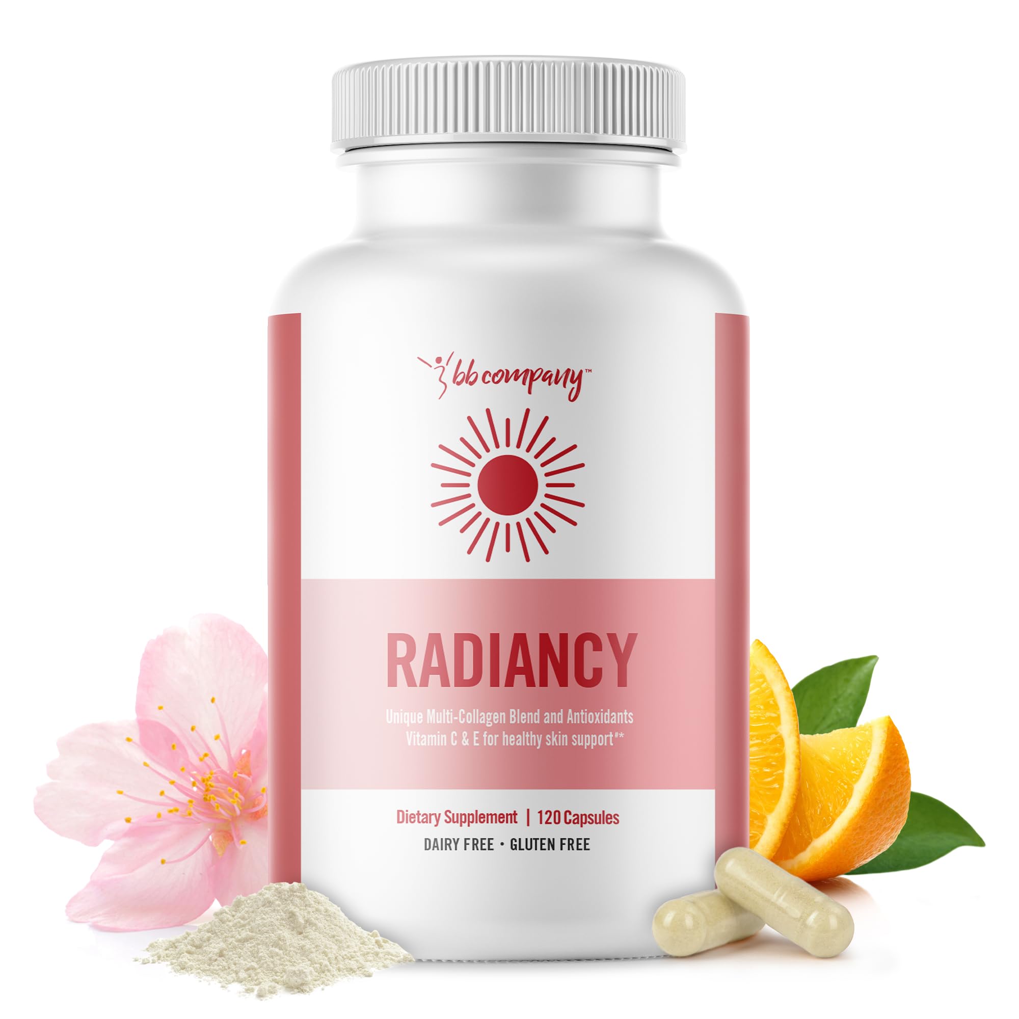 BB Company Radiancy | Vaginal Probiotics for Vaginal Dryness & pH Balance | Supports Intimate Health, Reduces Itch & Odor | Anti-Aging Formula with Hyaluronic Acid, Probiotics, Vitamin C & Multi Collagen | 120 Capsules | For Women's Daily Wellness & Intimate Care