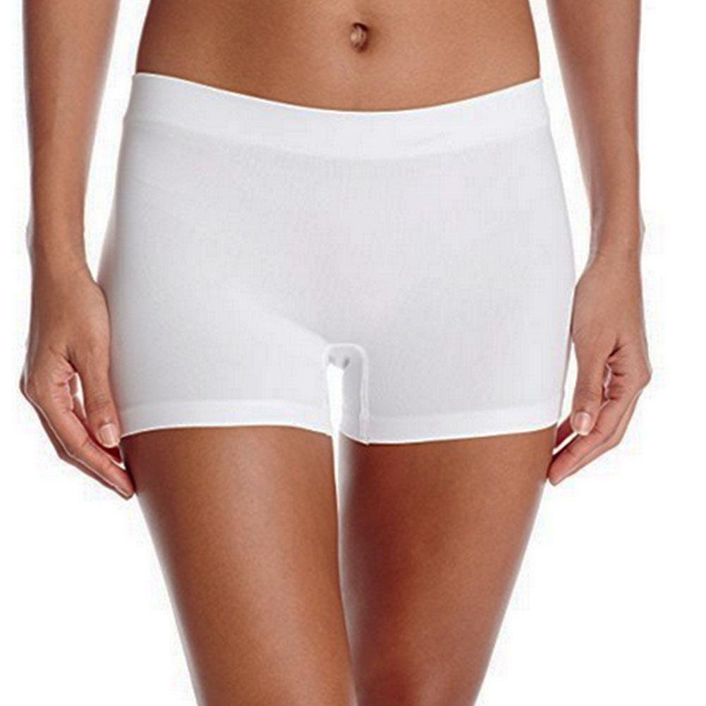 Khanomak Hollywood Star Fashion Women's Plus/Regular One Size Short Length Slip Short Dance Shorts for Yoga, Workout, and Performance