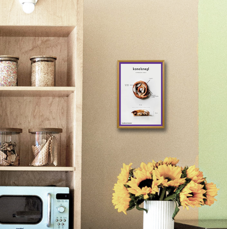 Premium Wooden Snap Frames for Posters 8.5x14 Inches with 1 Wide Matboard - Perfect for Home Decor, Office Displays, and Art Exhibitions