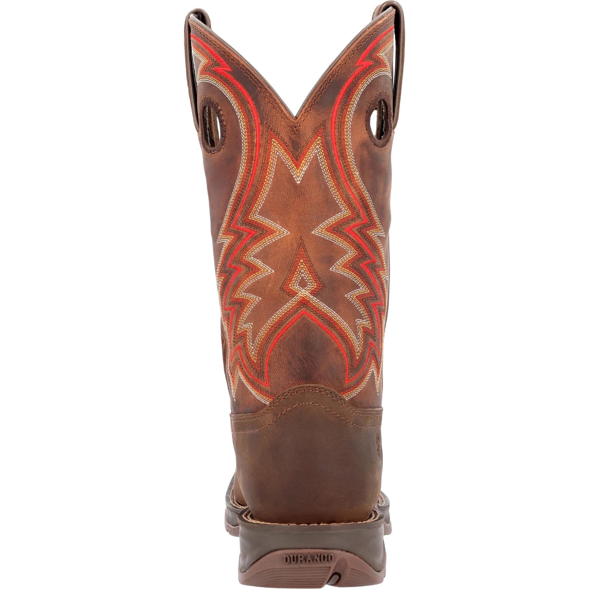 Durango Men's Rebel S 12 Inch Western Boot - Brown Leather Cowboy Boots for Men - Perfect for Rodeo, Country Dancing & Outdoor Work