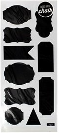 Chalkboard Label Stickers with Brackets - Reusable & Write-On for Pantry, Spice Jars & Organization - Perfect for Kitchen, Office & Classroom Storage