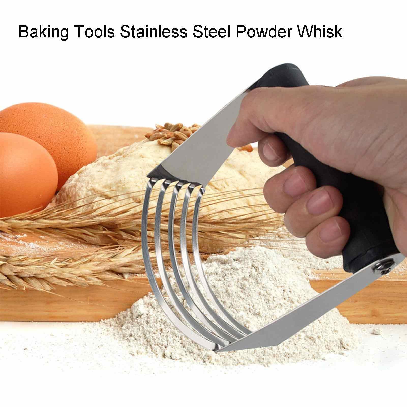 Professional Stainless Steel Pastry Blender & Dough Cutter - Heavy Duty Baking Tool with Ergonomic Handle for Pie Crust, Cookies & Pastry Dough | Perfect for Home Bakers & Commercial Kitchens