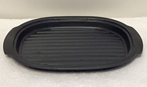 Tupperware Ultra Pro Oval Oven & Microwave Safe Plate - New Cosmos Black | Durable Food Storage & Serving Dish for Home, Kitchen & Parties