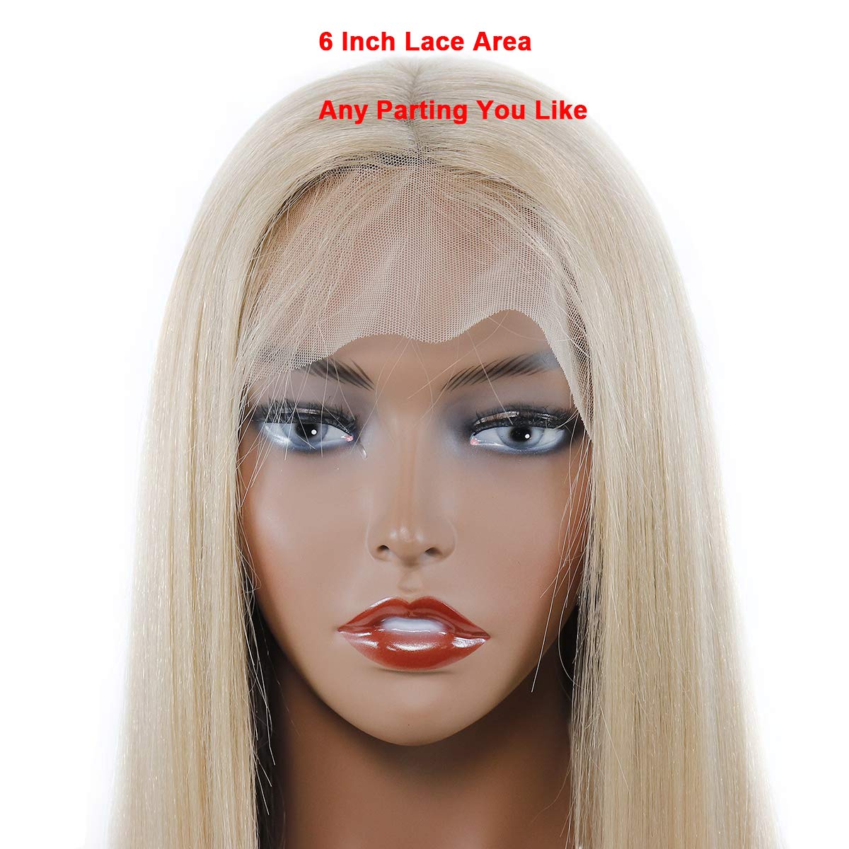 13x6 Lace Front Wigs for Black Women - Blonde Synthetic Kanekalon Fiber Wig with Baby Hair (22 Inches) | Perfect for Daily Wear, Cosplay & Special Occasions
