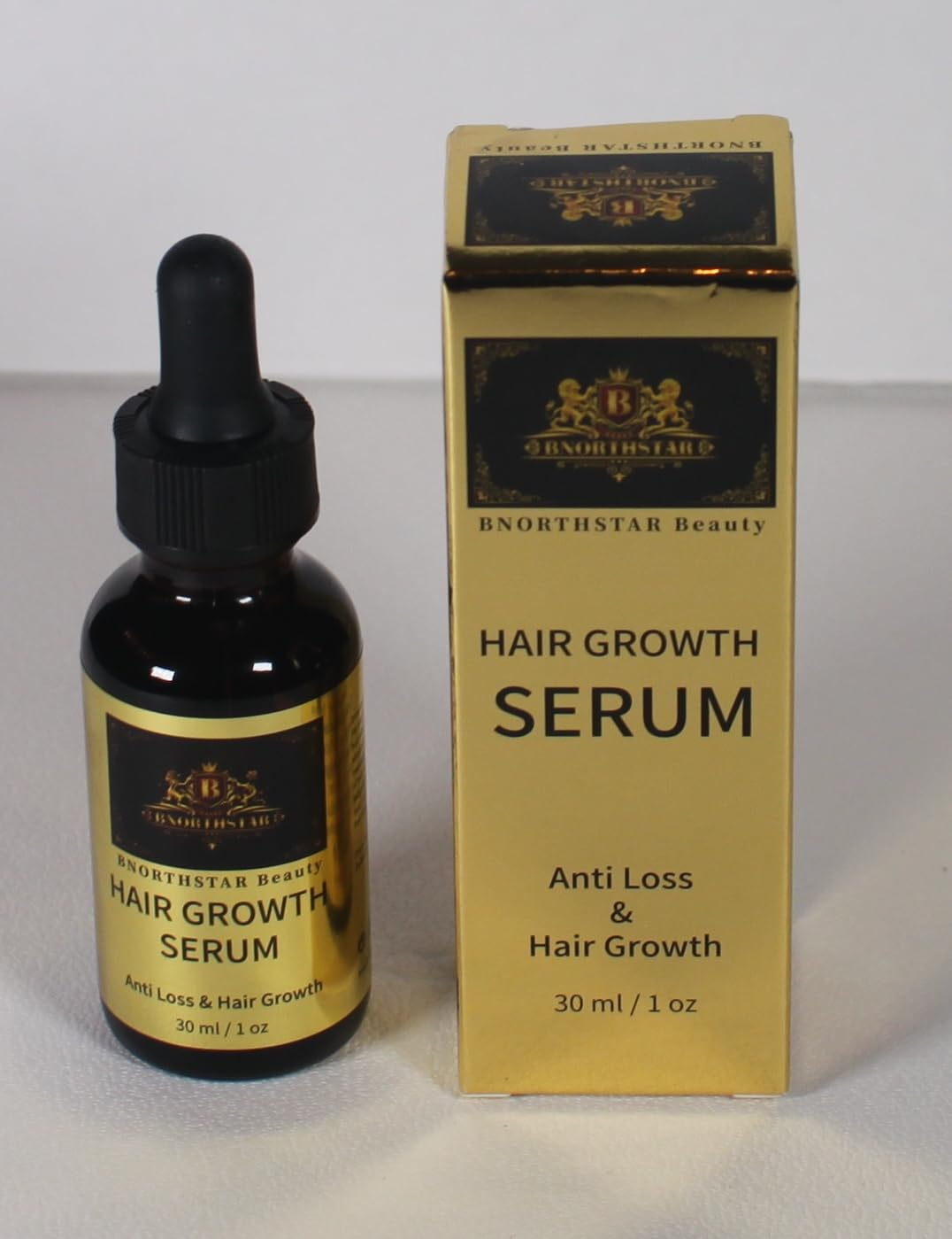 BNORTHSTAR Hair Growth Serum for Thicker & Longer Hair - 1oz Bottle - Natural Hair Regrowth Treatment for Men & Women - Perfect for Thinning Hair, Bald Spots & Healthy Scalp Care